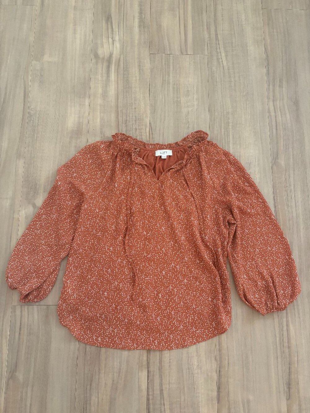 LOFT BURNT ORANGE TOP